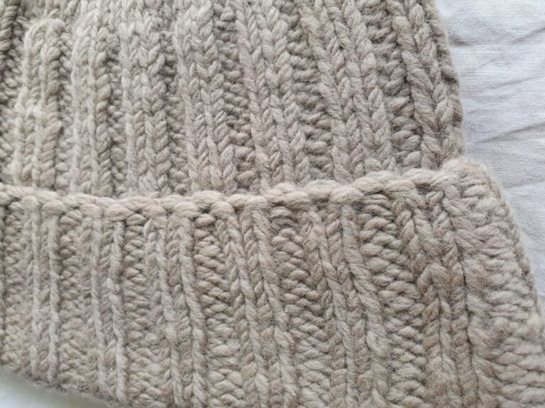 Angora Rabbit Wool Soft Fold Big Size Beanies Cap Hand Knitted By Himalayankraft Kullu Himachal Grey 2 Light grey angora wool long foldable beanie cap handmade in Himachal