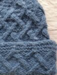 Angora Rabbit Wool Soft Fold Big Size Beanies Cap Hand Knitted By Himalayankraft Kullu Himachal Light Blue 9