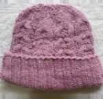 Angora Rabbit Wool Soft Fold Big Size Beanies Cap Hand Knitted By Himalayankraft Kullu Himachal Pinkish Fold Beanie 6