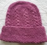 Angora Rabbit Wool Soft Fold Big Size Beanies Cap Hand Knitted By Himalayankraft Kullu Himachal Pink Long 5