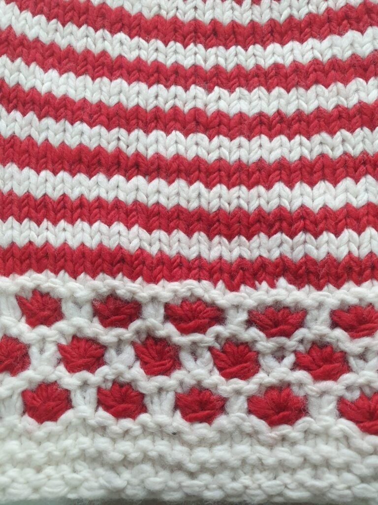 Angora Rabbit Wool Soft Fold Big Size Beanies Cap Hand Knitted By Himalayankraft Kullu Himachal Red White Long Beanies Cap 2 Red white checked angora wool long foldable beanie cap covering ears handmade in Himachal