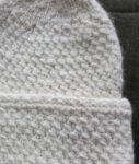 Angora Rabbit Wool Soft Fold Big Size Beanies Cap Hand Knitted By Himalayankraft Kullu Himachal White Big Size 5