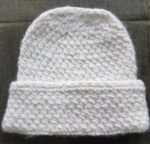 Angora Rabbit Wool Soft Fold Big Size Beanies Cap Hand Knitted By Himalayankraft Kullu Himachal White Big Size 5
