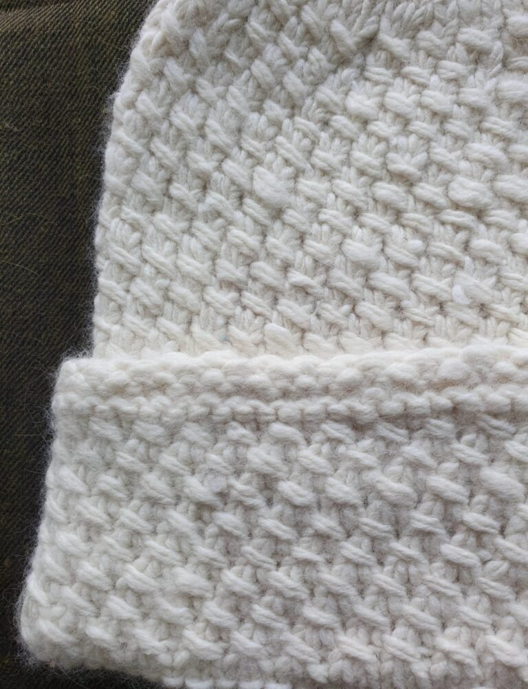 Angora Rabbit Wool Soft Fold Big Size Beanies Cap Hand Knitted By Himalayankraft Kullu Himachal White Big 2 White angora wool long foldable beanie cap handmade in Himachal Pradesh