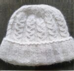 Angora Rabbit Wool Soft Fold Big Size Beanies Cap Hand Knitted By Himalayankraft Kullu Himachal White 6