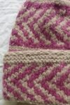 Angora Rabbit Wool Soft Fold Big Size Beanies Cap Hand Knitted By Himalayankraft Kullu Himachal White Pink 7