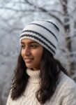 Angora Rabbit Wool Soft Fold Big Size Beanies Cap Hand Knitted By Himalayankraft Kullu Himachal white Kids Fold Caps 1.1