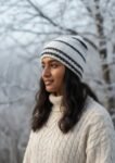 Angora Rabbit Wool Soft Fold Big Size Beanies Cap Hand Knitted By Himalayankraft Kullu Himachal white Kids Fold Caps 1.1