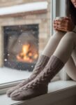 Merino Wool Soft Hand Knitted Ankle Socks by Himalayankraft from Kullu Himachal Grey 1.3