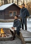Kullu Hand Woven Handloom Woven Australian Merino Wool Men Shawl Lohi Chadar by Himalayankraft