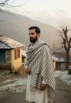 Kullu Hand Woven Handloom Woven Pashmina Wool Mens Shawl Lohi Chadar by Himalayankraft checked 1