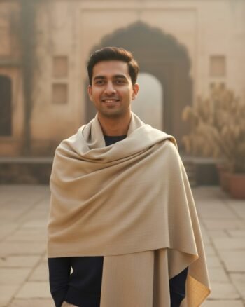hand-woven-mens-pashmina-merino-wool-kullu-shawl-loi-Chadar-himalayankraft 3