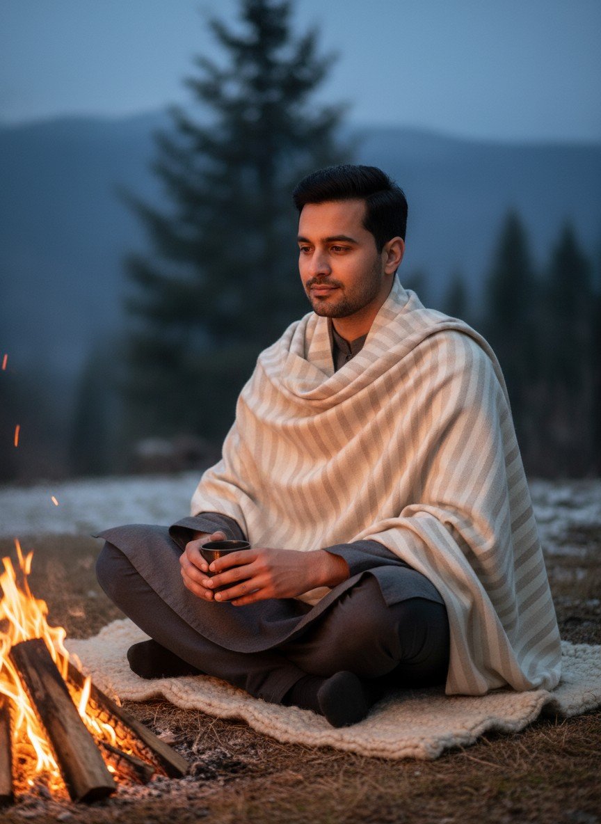 hand-woven-mens-pashmina-merino-wool-kullu-shawl-loi-Chadar-himalayankraft Checked 2 hand-woven-mens-pashmina-merino-wool-kullu-shawl-loi-Chadar-himalayankraft Checked 1
