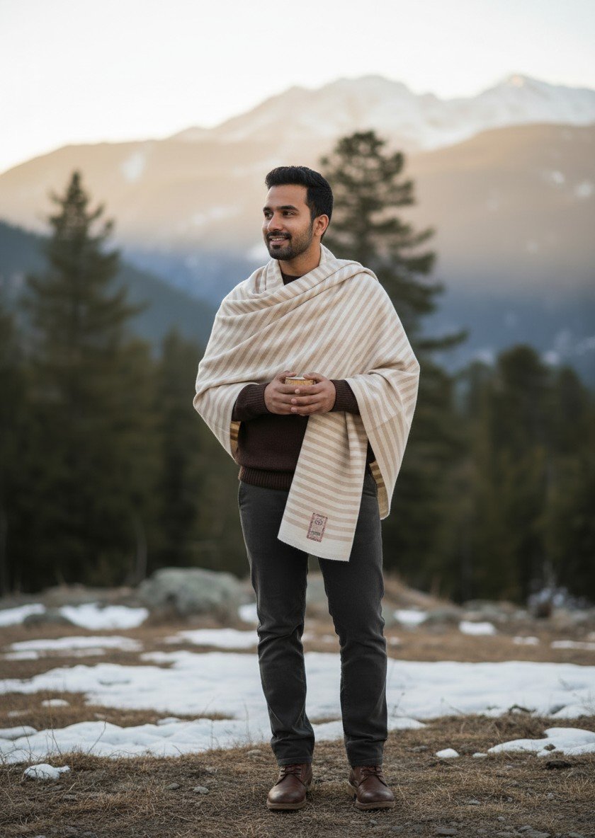 hand-woven-mens-pashmina-merino-wool-kullu-shawl-loi-Chadar-himalayankraft Checked 5 hand-woven-mens-pashmina-merino-wool-kullu-shawl-loi-Chadar-himalayankraft Checked 1